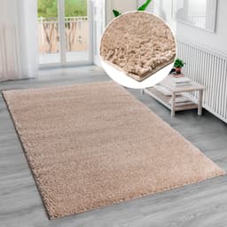Bruno Banani Shaggy Soft Hochflor-Teppich | Beige