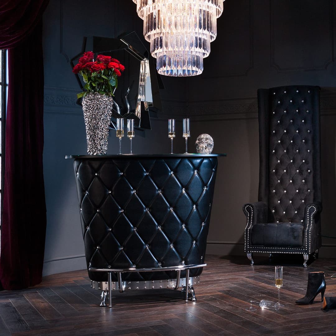 Kare Design Tischvase Vase Rose Multi Chrom Big | Silber