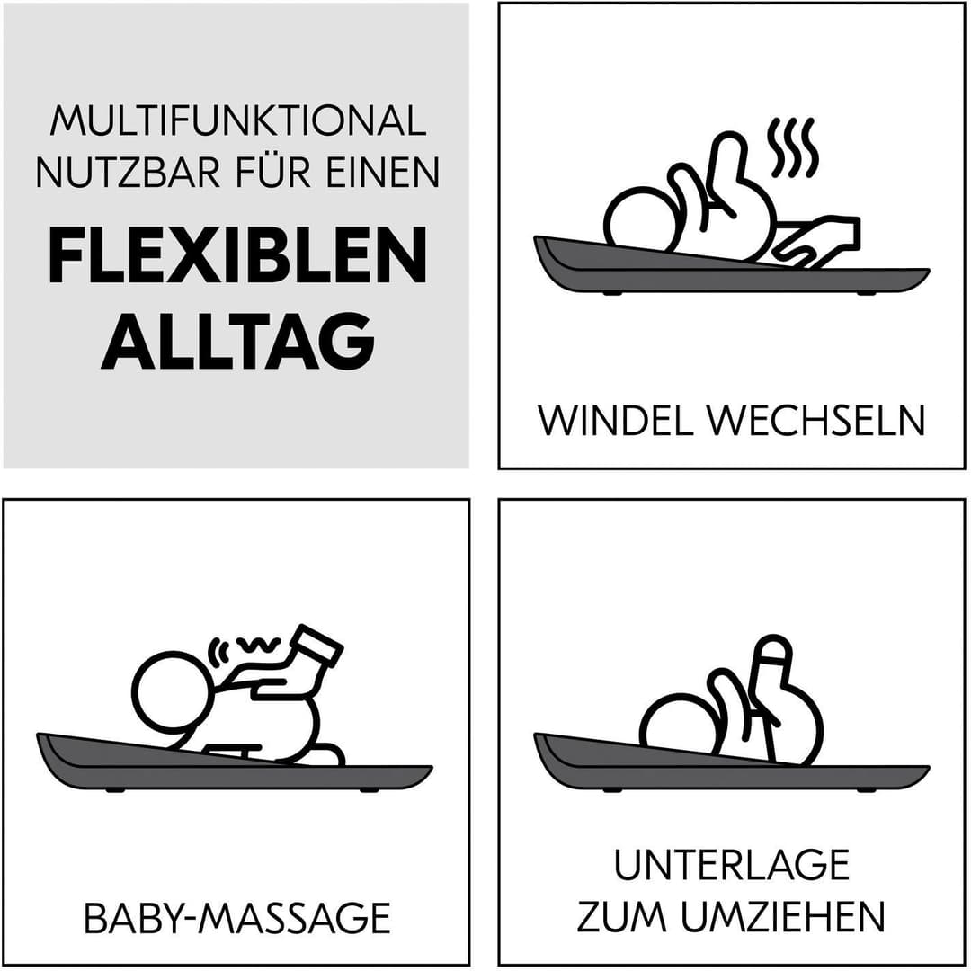 Hauck Wickelauflage Change N Clean | Grau