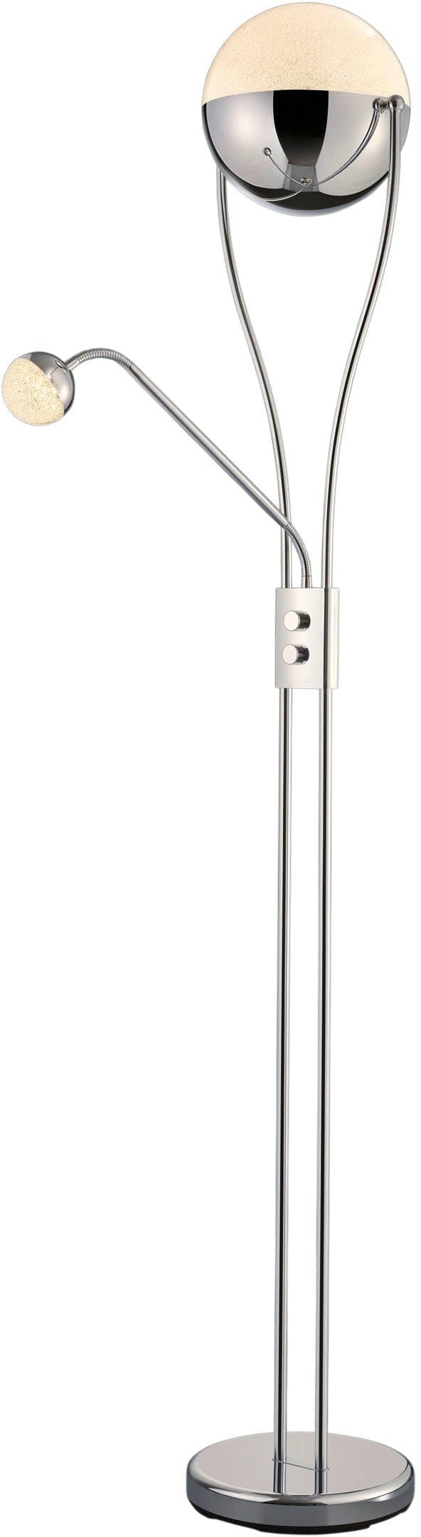 TRIO Leuchten LED Stehlampe CHRIS | Silber