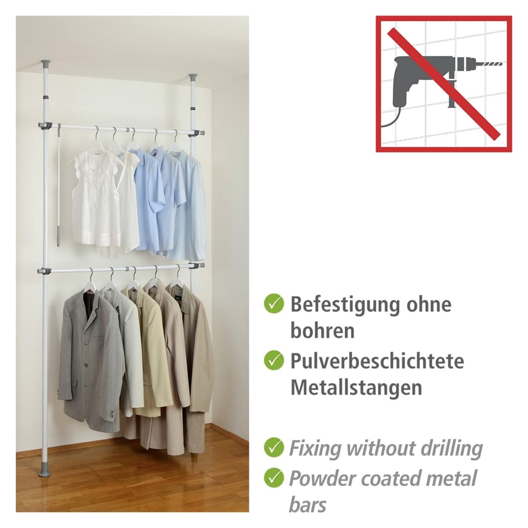 Wenko Herkules Basic Teleskopregal | Grau