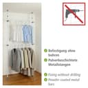 Wenko Herkules Basic Teleskopregal | Grau 4