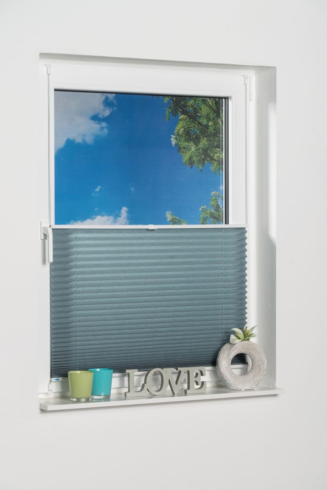 K-HOME Plissee Klemmfix Pisa | Türkis