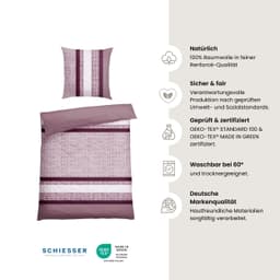 Schiesser Bettwäsche Siena | Rot