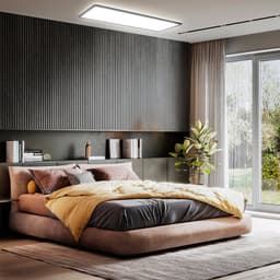 B.K.Licht LED Deckenleuchte BK_PL1555 | Schwarz