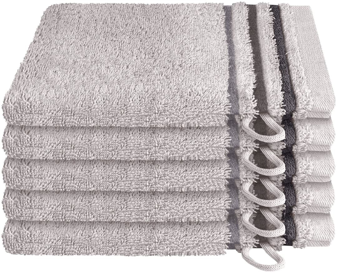 Schiesser Waschhandschuh Skyline Color | Grau