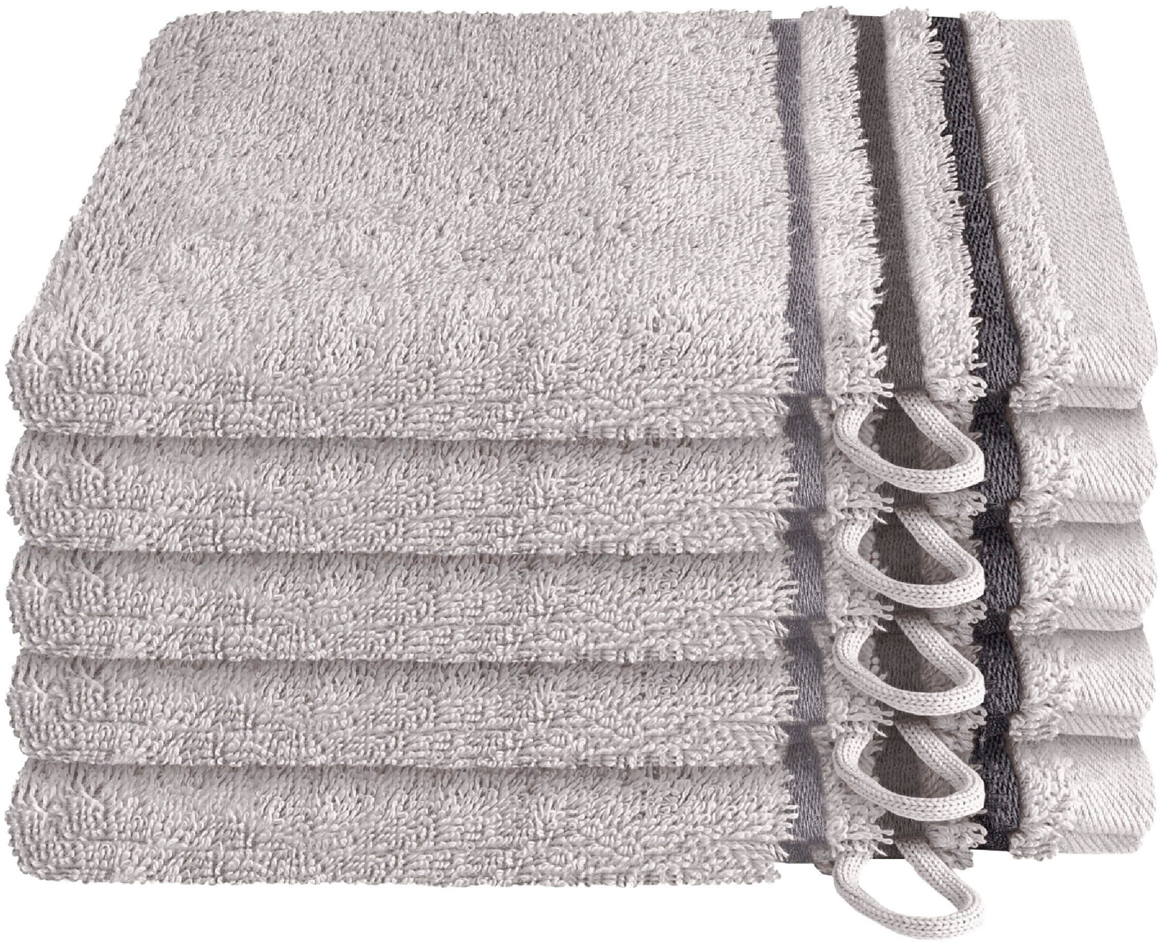 Schiesser Waschhandschuh Skyline Color | Grau