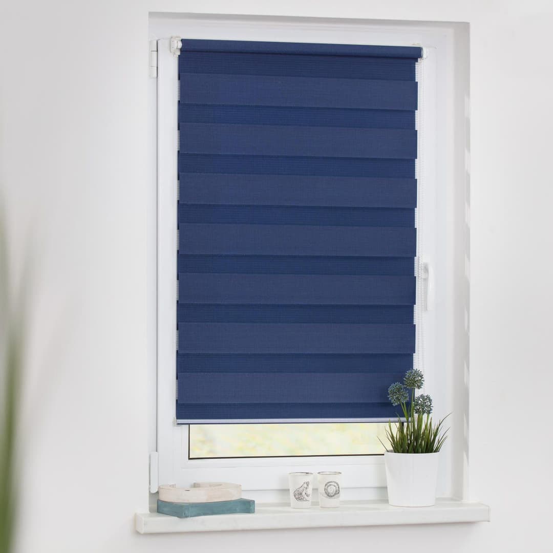 LICHTBLICK ORIGINAL Doppelrollo Duo Rollo Klemmfix | Blau