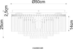 GLOBO LIGHTING Deckenleuchte GORLEY | Rot