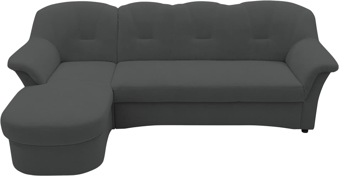 DOMO collection Ecksofa Flores Schlafsofa | Grau