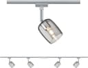 Paulmann URail Set G10 Blossom Rauch Chrom matt | Silber