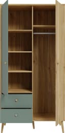 FORTE Kleiderschrank | Grün 5