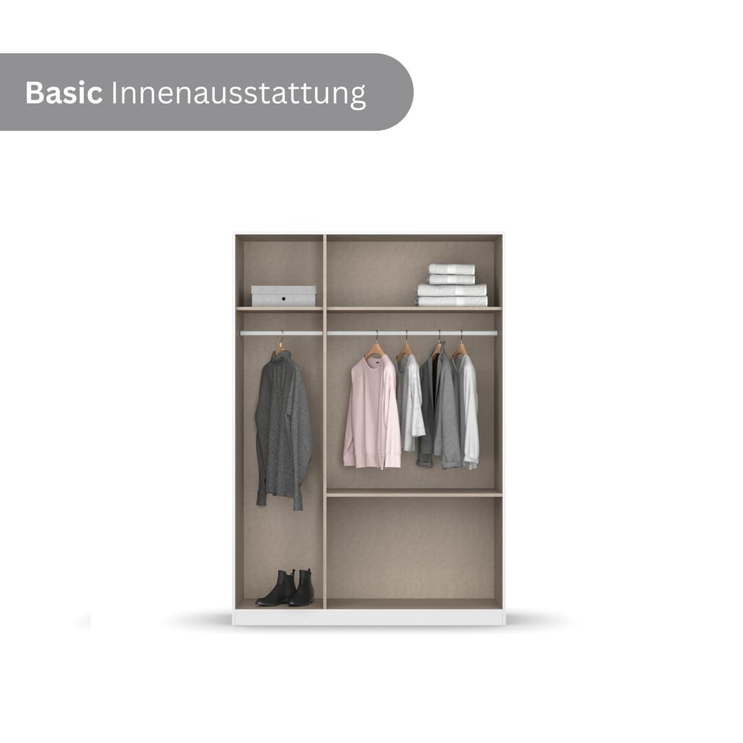 rauch COSTA Kleiderschrank | Weiß