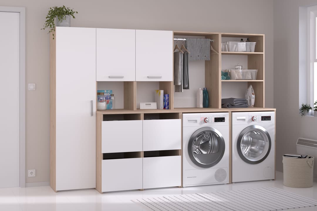 Parisot Mehrzweckschrank-Set Laundry 1 | Weiß