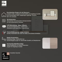 set one by Musterring Wandregal York | Holztöne