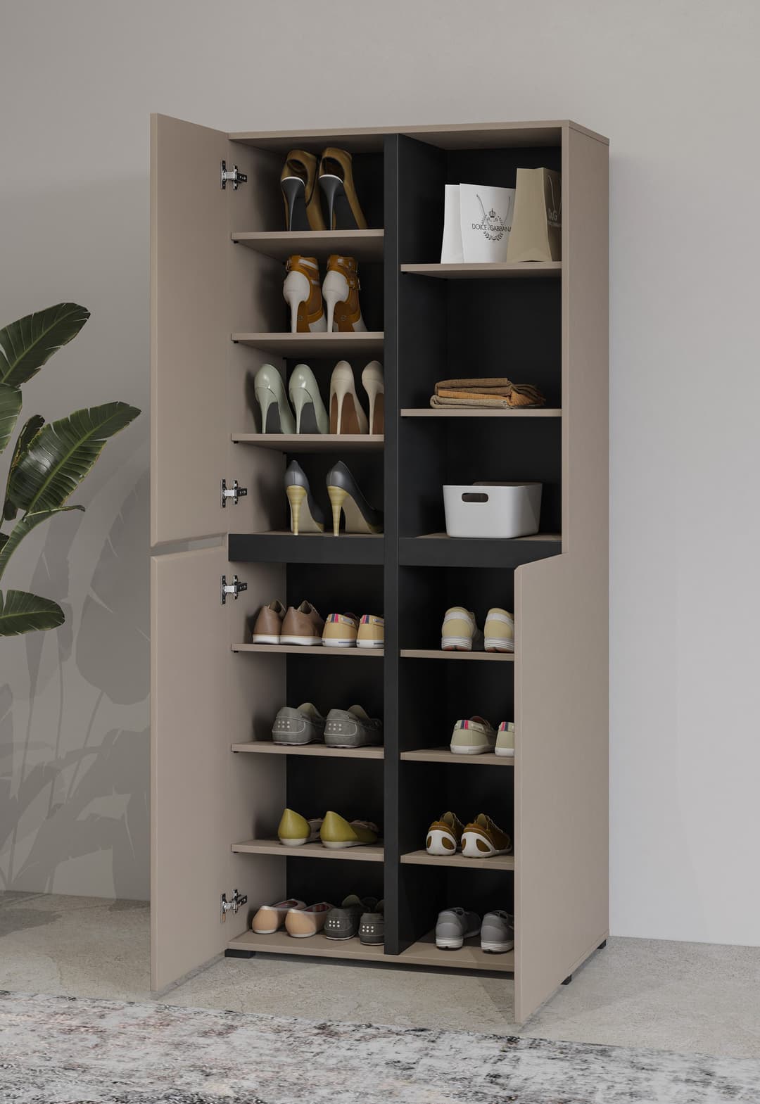 OTTO home Schuhschrank Cross | Braun