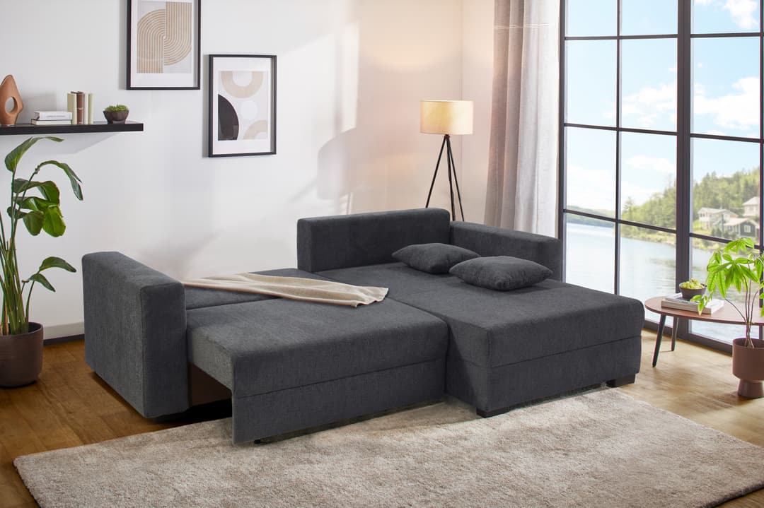 Jockenhöfer Gruppe Ecksofa Elmau XL L-Form | Grau