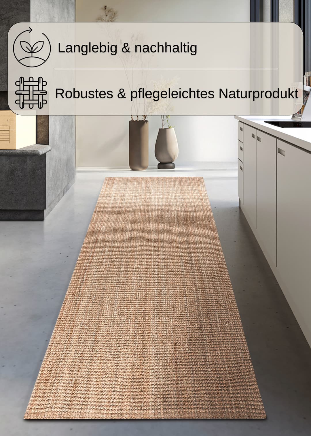 OTTO home Teppich Avot Juteteppich | Beige