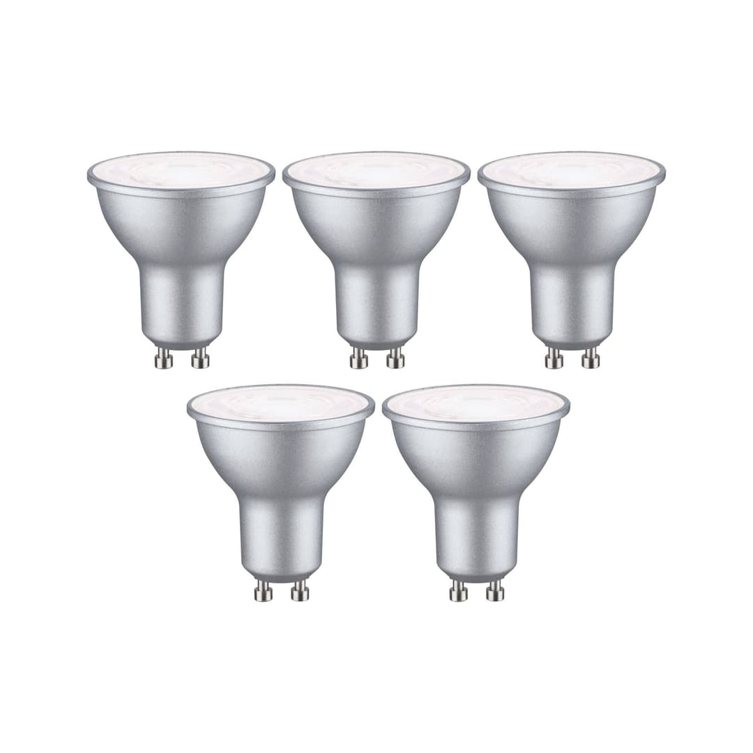 Paulmann LED-Leuchtmittel 5er Pack | Silber