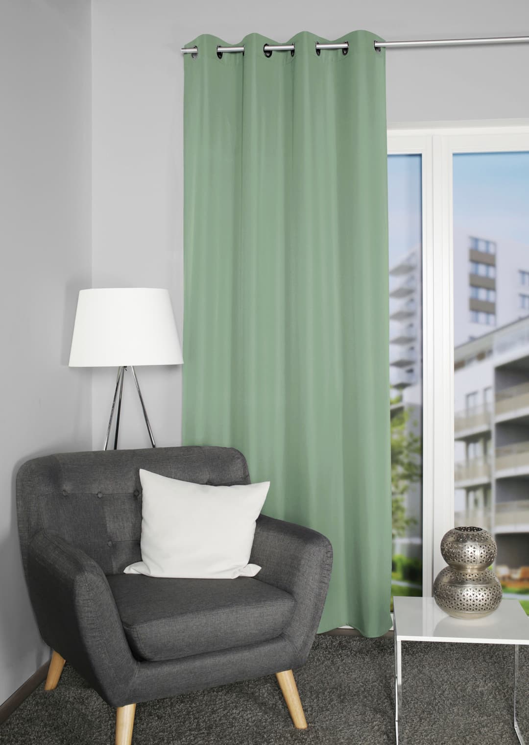 Home Basics Vorhang ATLANTIK | Grün