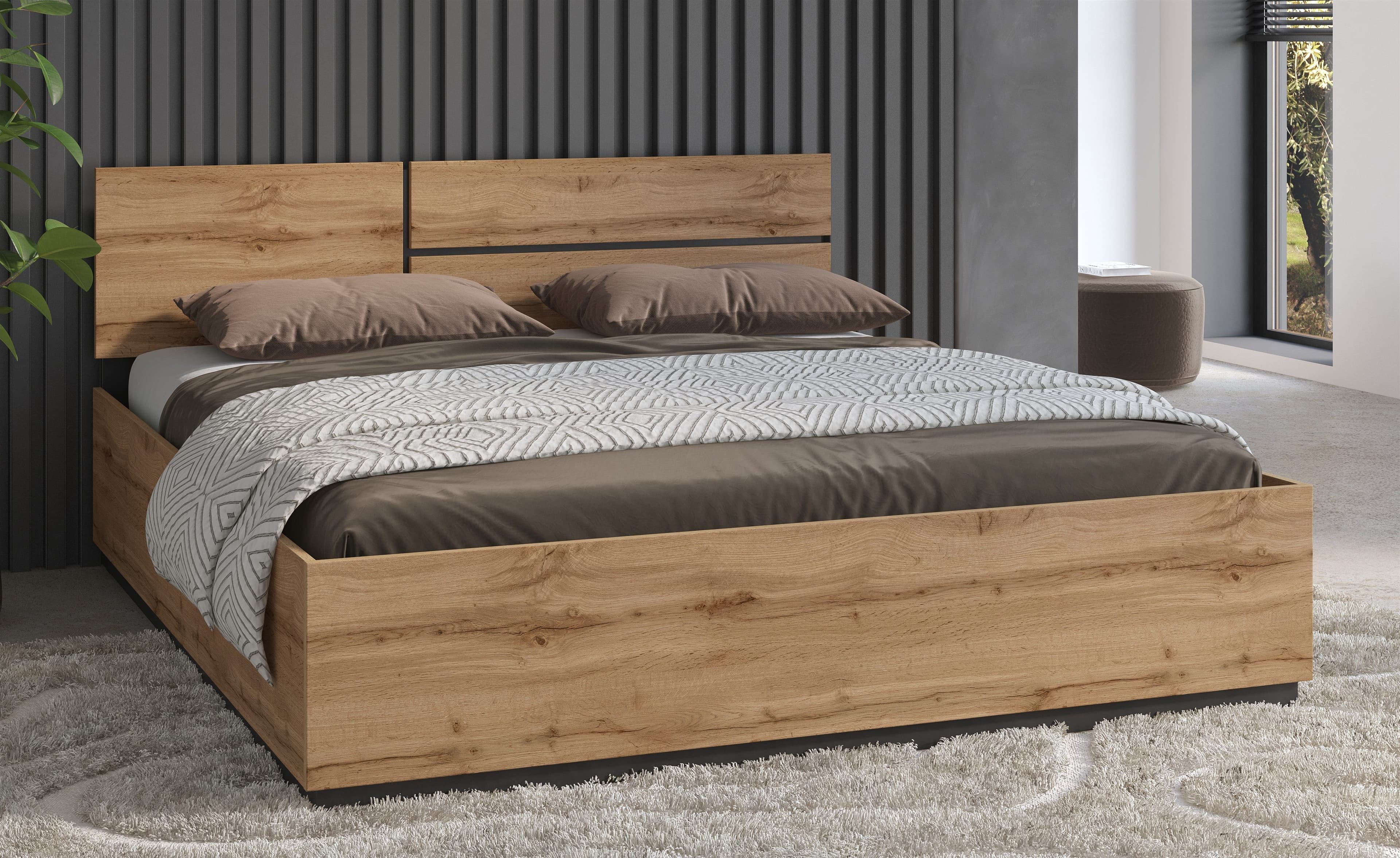 OTTO home Bett Cross | Holztöne