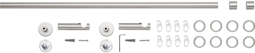 Good Life Gardinenstange CAP | Silber