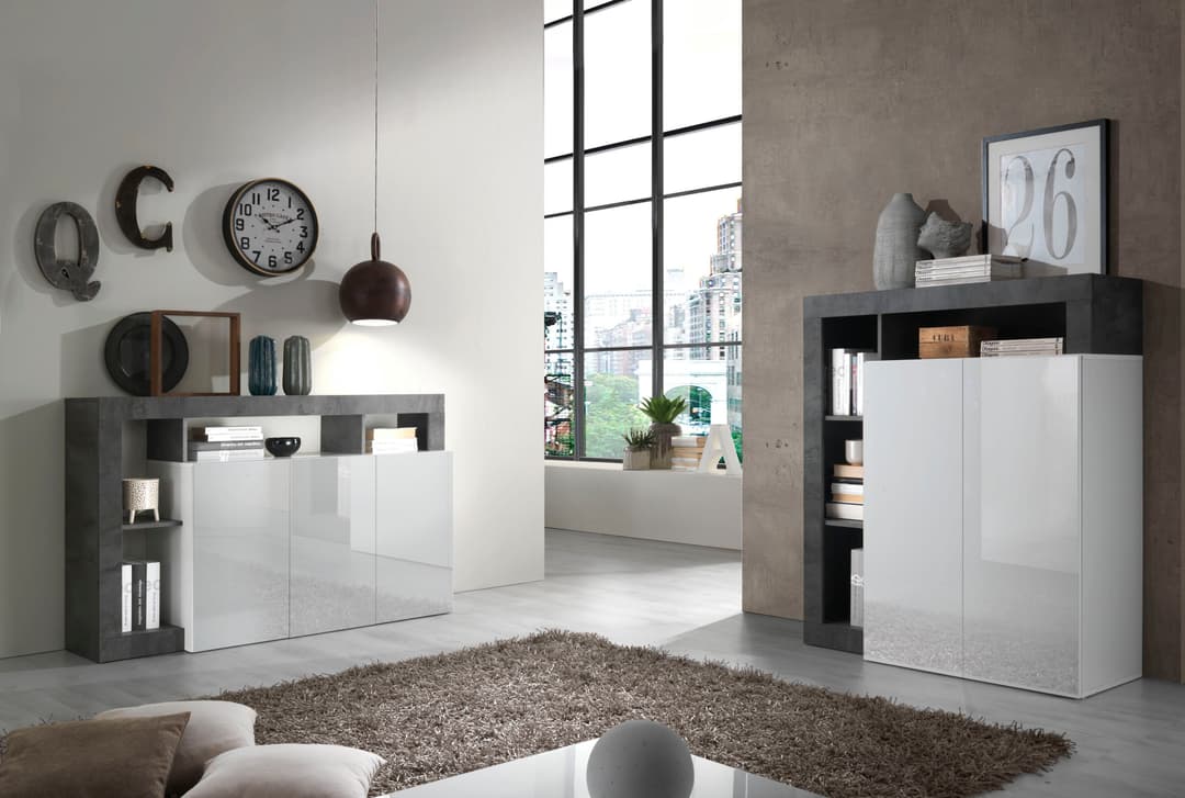 Home affaire Highboard Hamburg | Weiß