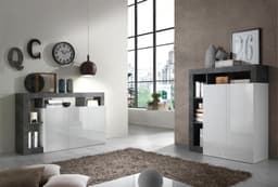 Home affaire Highboard Hamburg | Weiß