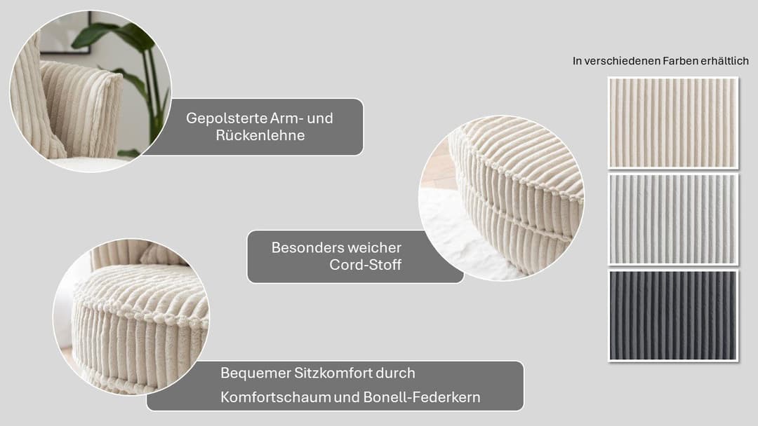 Home affaire Drehsessel MAISIE | Beige