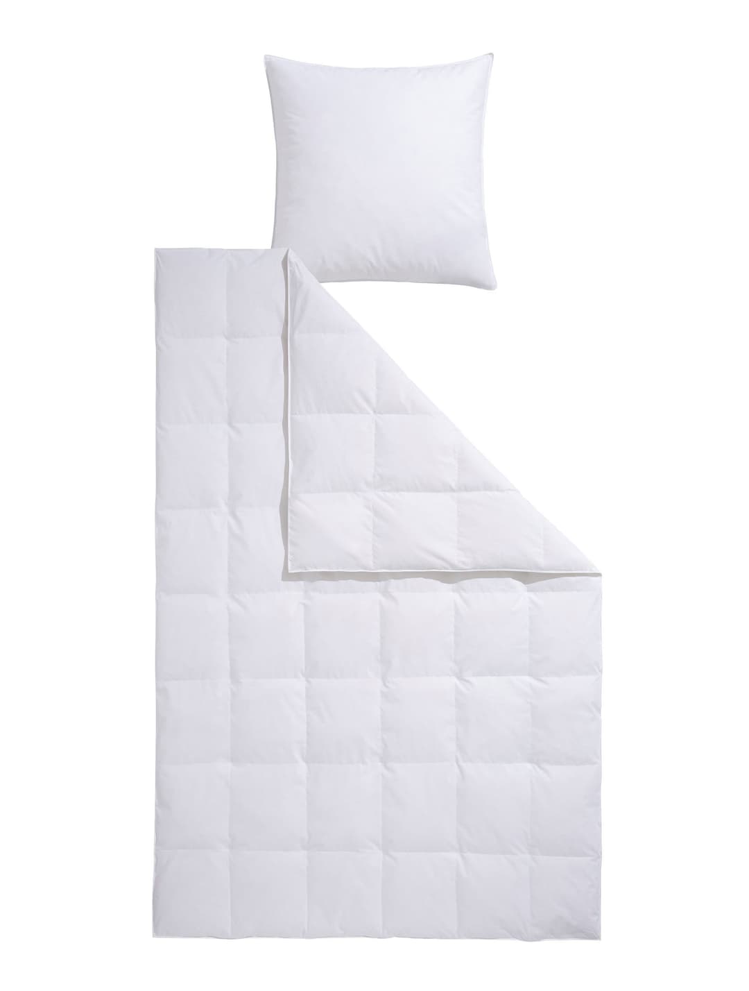 OTTO home Daunenbettdecke + Kopfkissen Köniz | Weiß