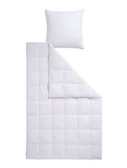 OTTO home Daunenbettdecke + Kopfkissen Köniz | Weiß