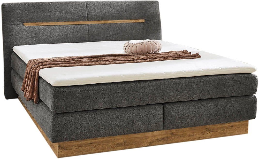 Jockenhöfer Gruppe Boxspringbett Nika 180x200cm | Grau