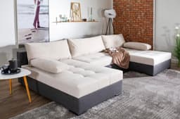 COLLECTION AB Wohnlandschaft Josy U-Form | Grau