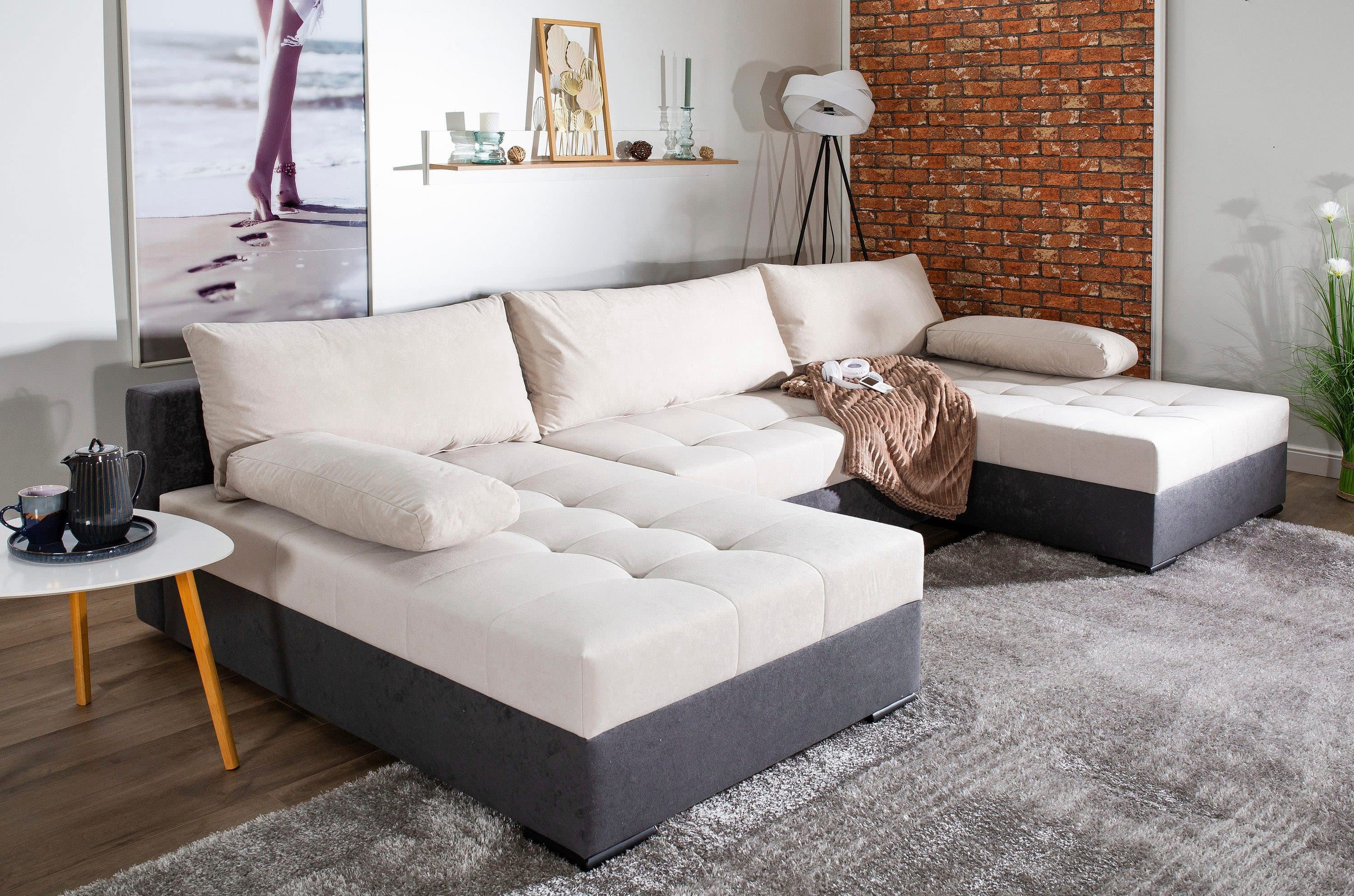 COLLECTION AB Wohnlandschaft Josy U-Form | Grau