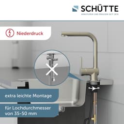 Schütte LONDON Spültischarmatur | Silber