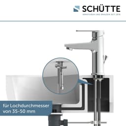 Schütte DERBY Waschtischarmatur | Silber