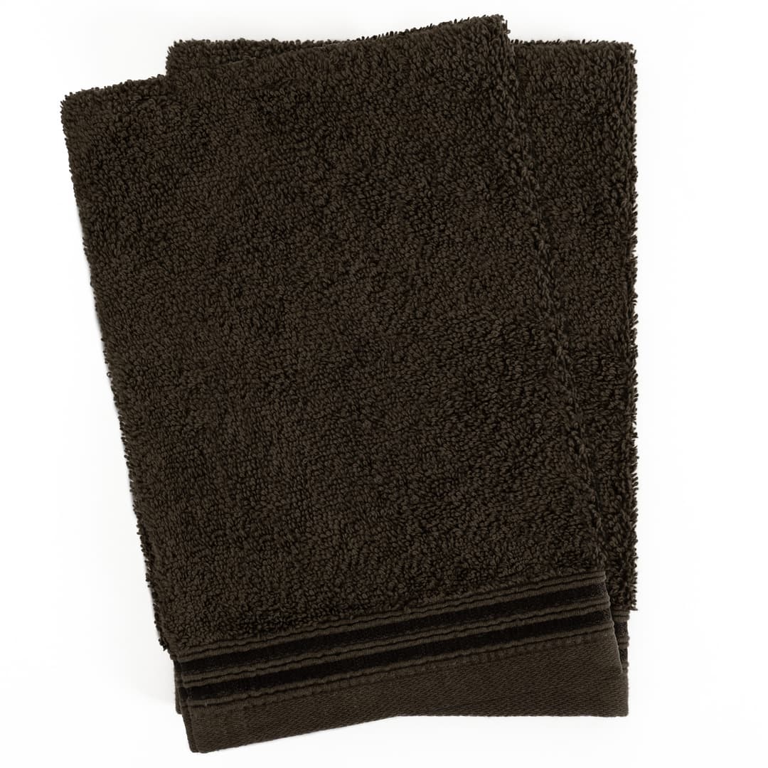 HAMMETEX Waschlappen 2er-Set | Braun