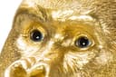 Kare Design Dekofigur Monkey Gorilla Side Medium | Gold 2