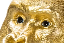 Kare Design Dekofigur Monkey Gorilla Side Medium | Gold