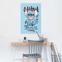 Reinders! Poster Disney Stitch Ohana | Blau