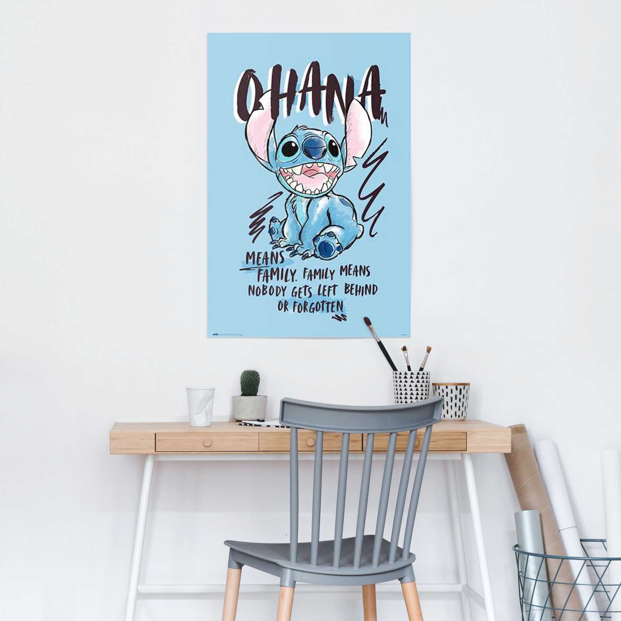 Reinders! Poster Disney Stitch Ohana | Blau