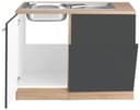 OPTIFIT Spülenschrank Kalmar | Braun 2