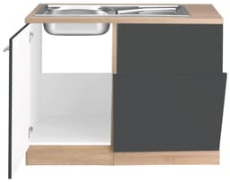 OPTIFIT Spülenschrank Kalmar | Braun