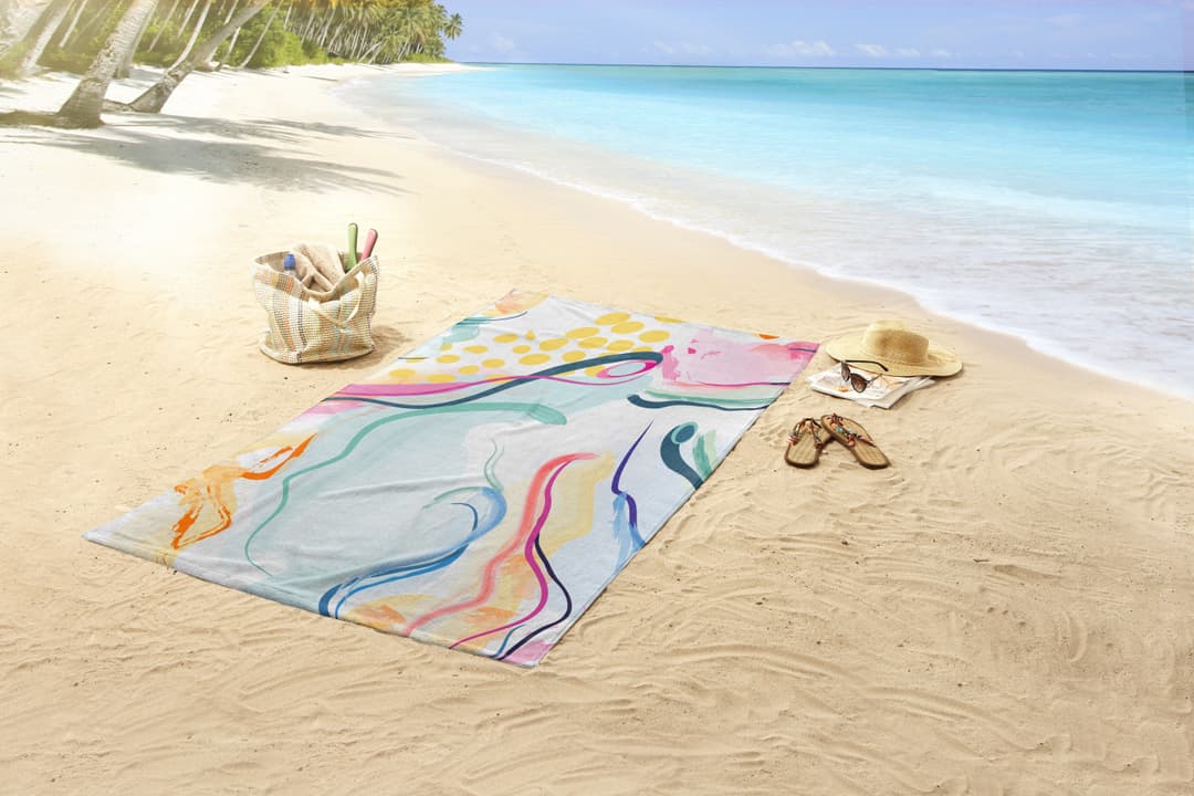good morning Strandtuch Magic | Mehrfarbig