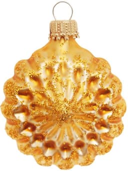 Krebs Glas Lauscha Christbaumschmuck Glaskugelformen | Gold
