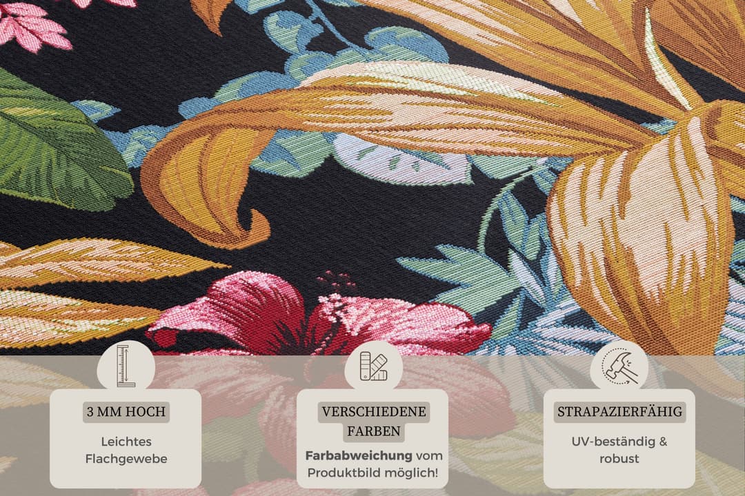HANSE Home Outdoorteppich Tropical Flowers | Mehrfarbig
