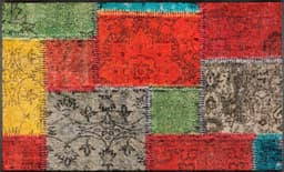 wash+dry by Kleen-Tex Läufer Vintage Patches | Mehrfarbig