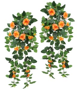 I.GE.A. Künstlicher Rosenhänger | Orange