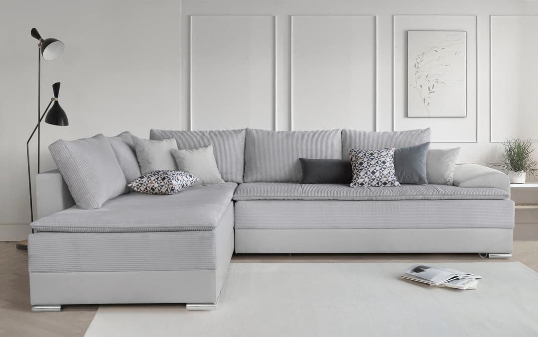 Home affaire Ecksofa Night & Day L-Form | Grau