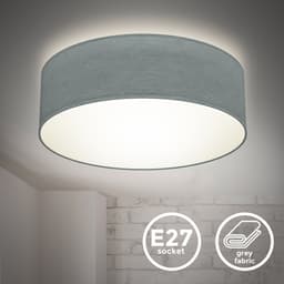 B.K.Licht LED Deckenleuchte | Grau